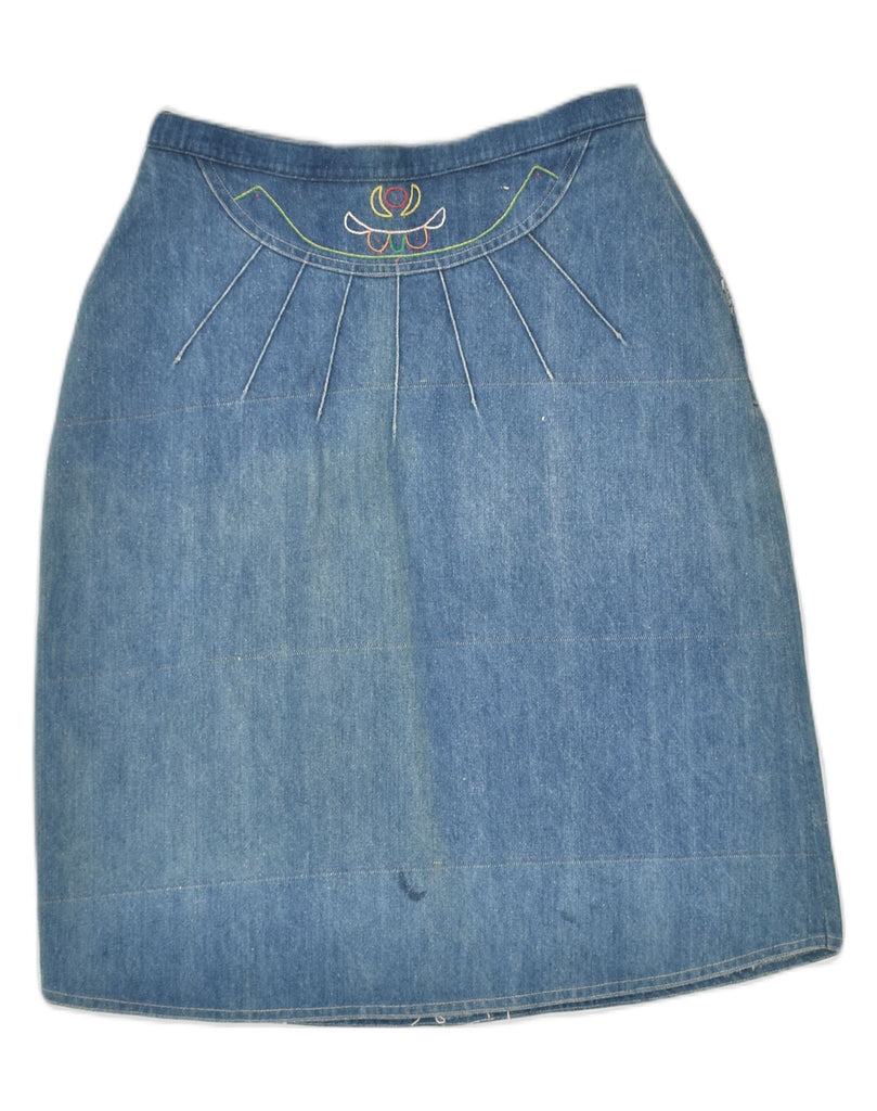 VINTAGE Womens Denim Skirt W22 2XS Blue Cotton | Vintage Vintage | Thrift | Second-Hand Vintage | Used Clothing | Messina Hembry 