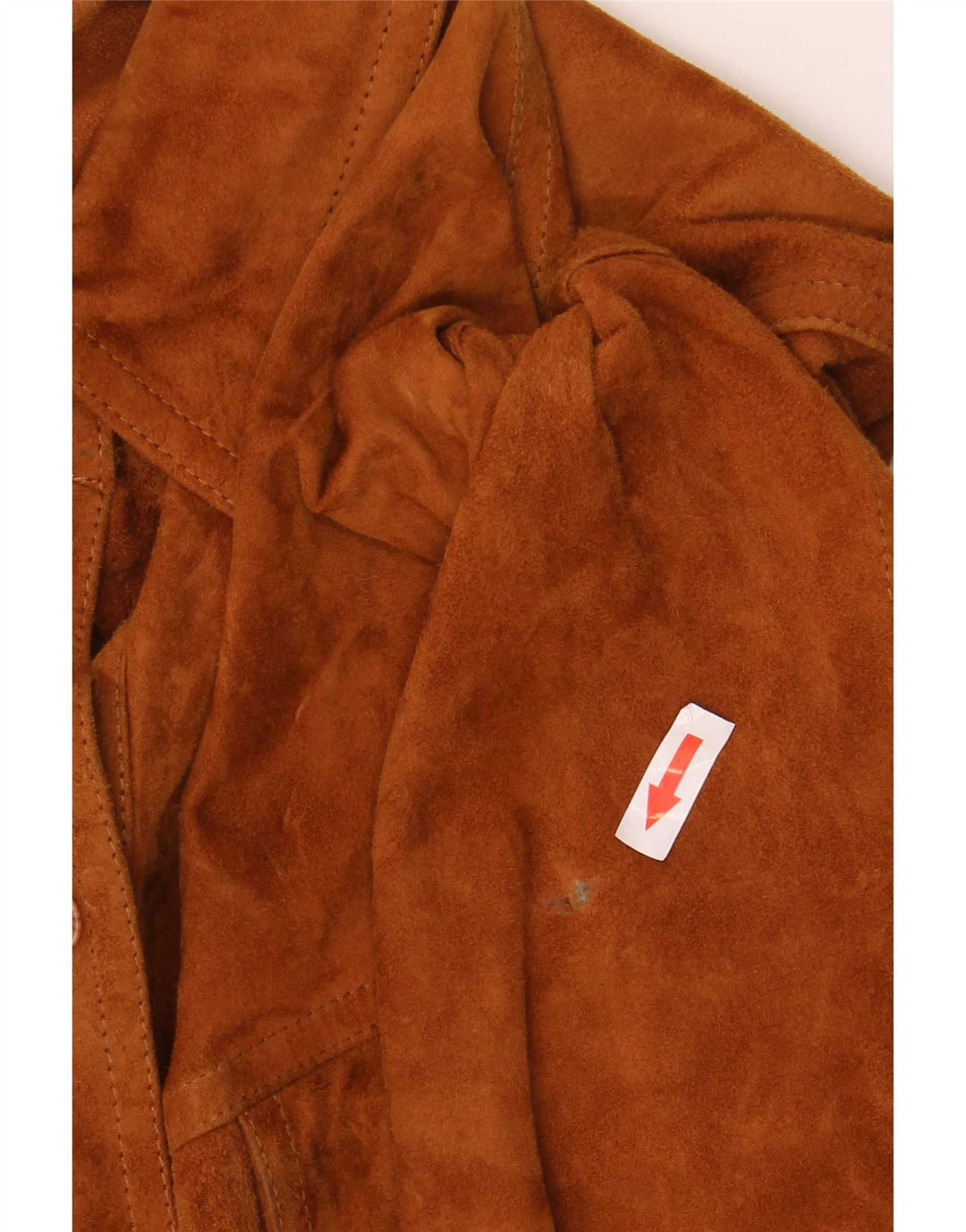 Vintage Womens Overshirt Suede Shirt IT 42 Medium Brown