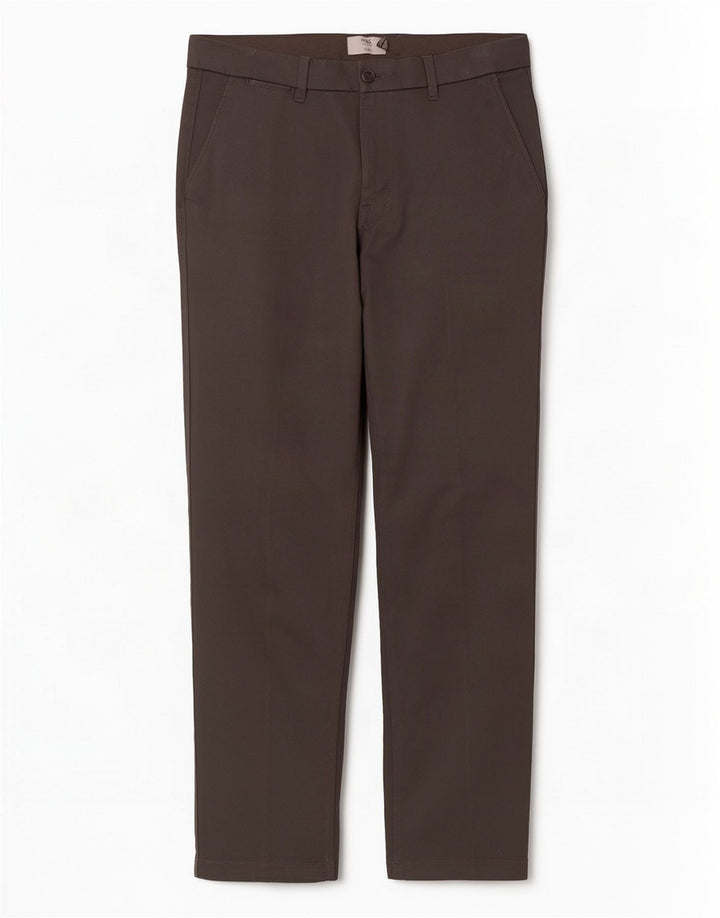 Marks & Spencer Womens Slim Chino Trousers W34 L33 Grey Cotton