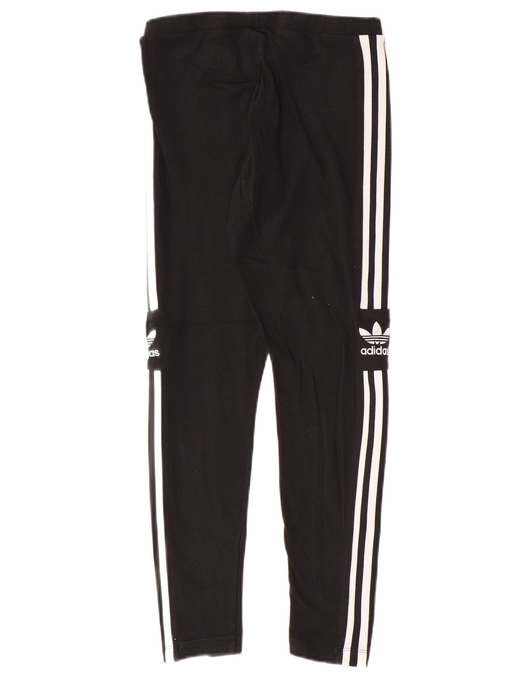 Adidas Womens Graphic Leggings UK 12 Medium Black Cotton