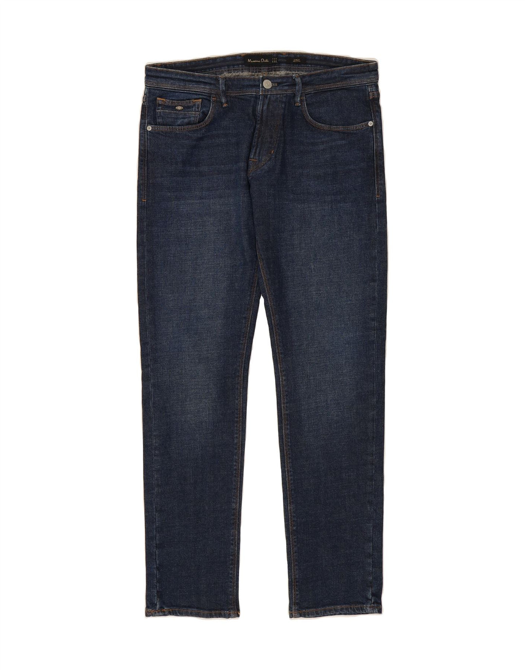 MASSIMO DUTTI Mens Slim Jeans EU 42 Large W32 L32 Navy Blue Cotton Vintage Massimo Dutti and Second-Hand Massimo Dutti from Messina Hembry 