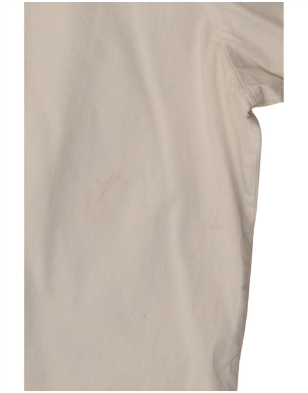 BENETTON Womens Short Sleeve Shirt UK 16 Large White Cotton