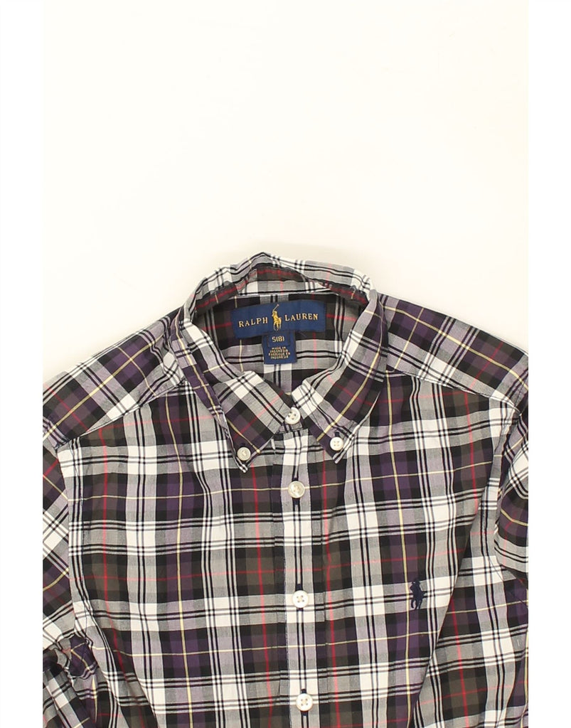 RALPH LAUREN Boys Shirt 7-8 Years Small Multicoloured Check Cotton | Vintage Ralph Lauren | Thrift | Second-Hand Ralph Lauren | Used Clothing | Messina Hembry 