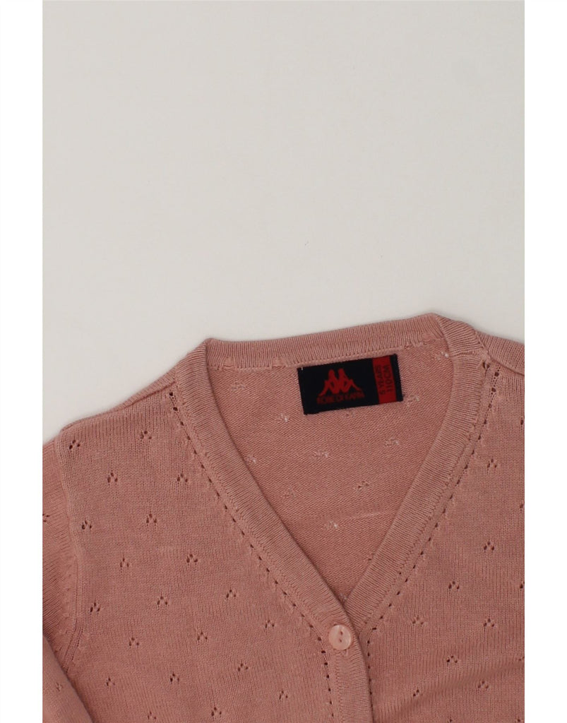 KAPPA Girls Cardigan Sweater 4-5 Years Pink Viscose | Vintage Kappa | Thrift | Second-Hand Kappa | Used Clothing | Messina Hembry 