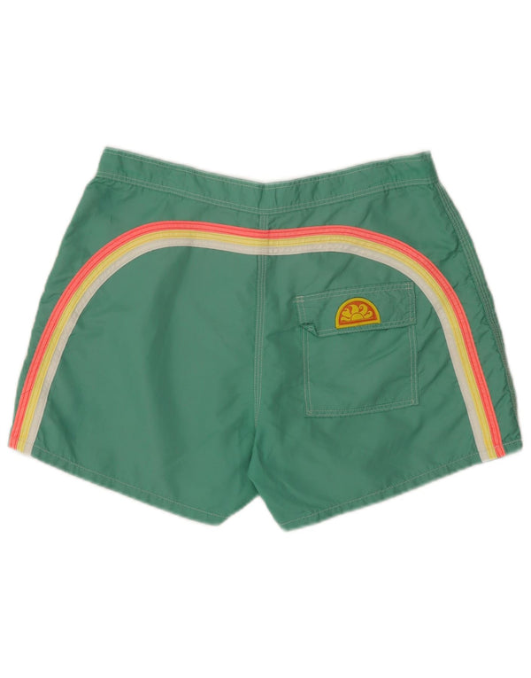 Sundek Mens Swimming Shorts Large Green Nylon