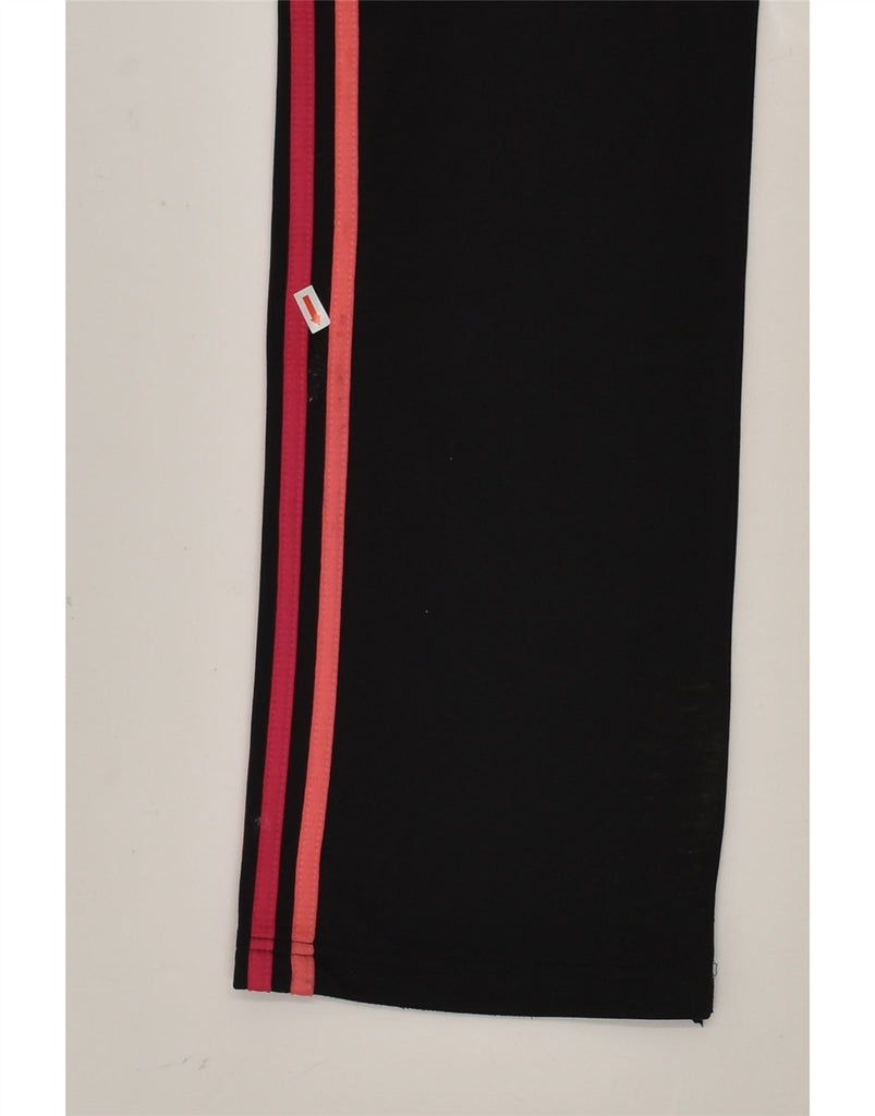 ADIDAS Girls Tracksuit Trousers 13-14 Years Black Polyester | Vintage Adidas | Thrift | Second-Hand Adidas | Used Clothing | Messina Hembry 