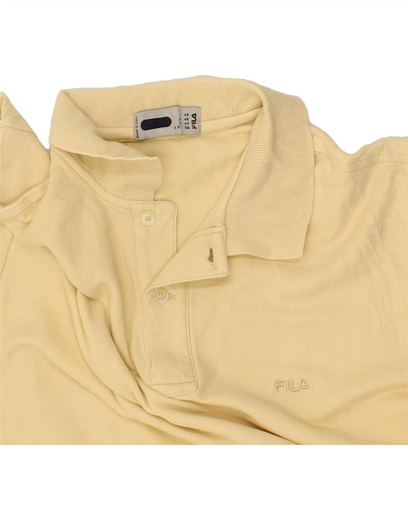 FILA Mens Polo Shirt IT 48 Medium Beige | Vintage Fila | Thrift | Second-Hand Fila | Used Clothing | Messina Hembry 