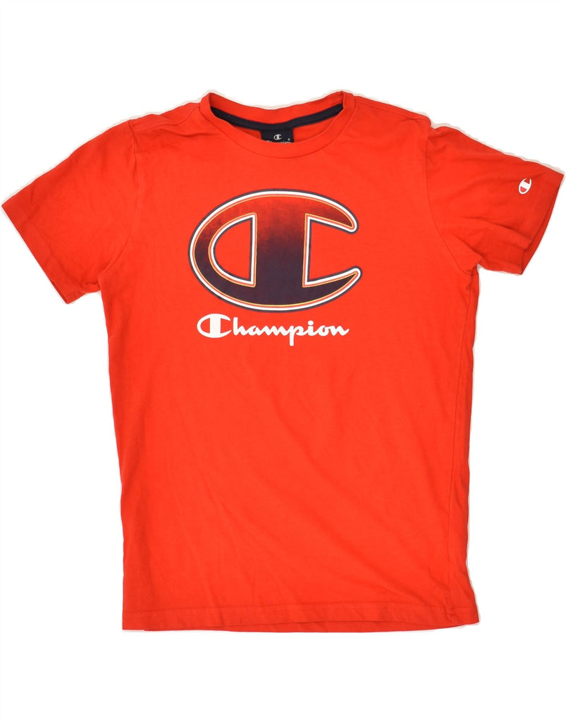 CHAMPION Boys Graphic T-Shirt Top 11-12 Years Large Red Cotton | Vintage Champion | Thrift | Second-Hand Champion | Used Clothing | Messina Hembry 