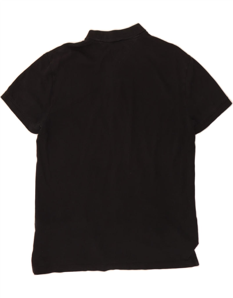 TOMMY HILFIGER Mens Polo Shirt XL Black Cotton Vintage Tommy Hilfiger and Second-Hand Tommy Hilfiger from Messina Hembry 