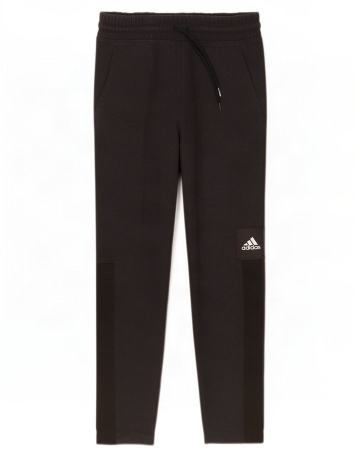 Adidas Mens Tracksuit Trousers Small Black Polyester