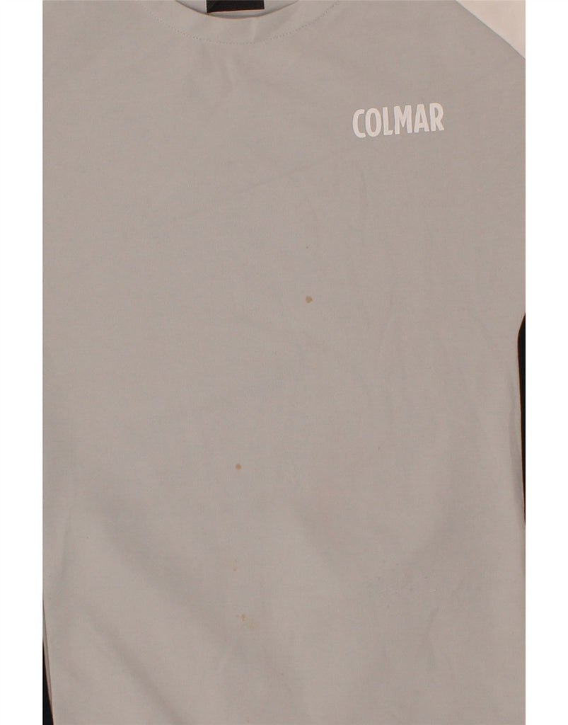 COLMAR Womens Sweatshirt Jumper UK 18 XL Grey Colourblock Cotton Vintage Colmar and Second-Hand Colmar from Messina Hembry 