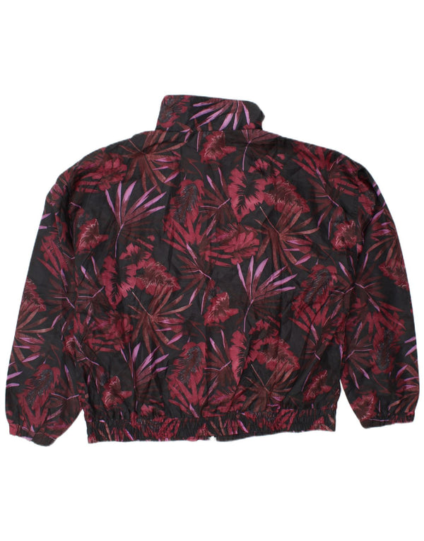 R&R Womens Oversized Bomber Jacket UK 14/16 Large Multicoloured Floral