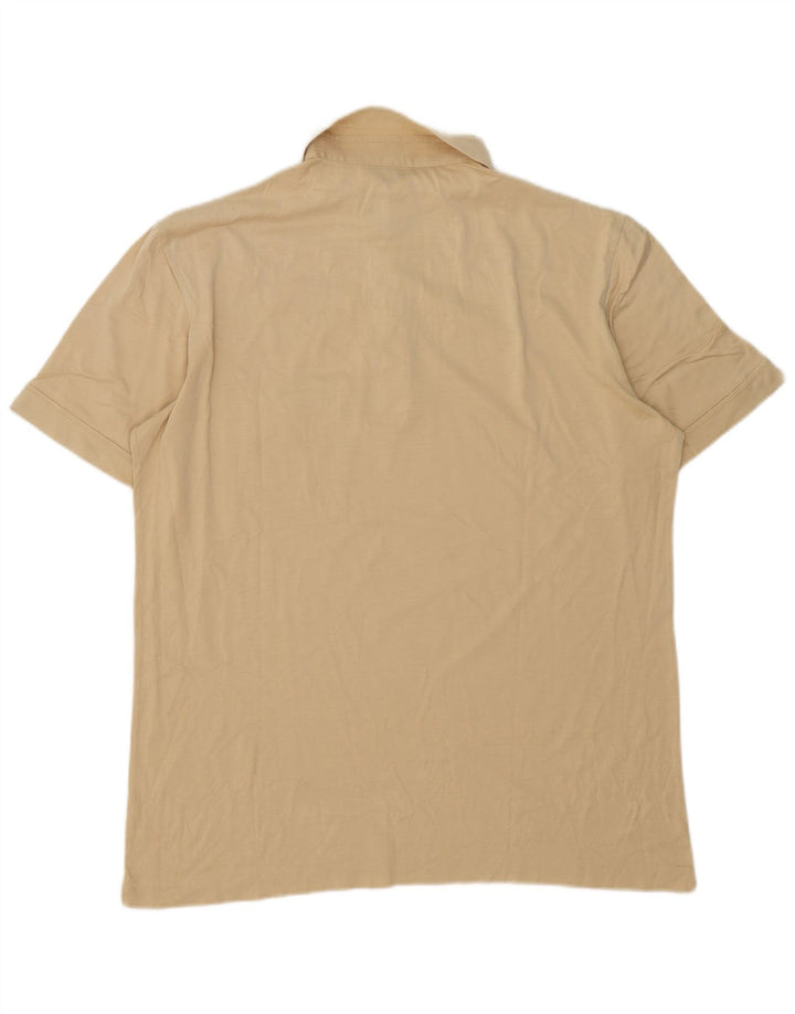 Pooh Mens Polo Shirt Medium Beige Cotton