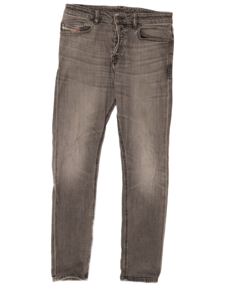 Diesel Mens Slim Jeans W30 L31 Grey Cotton