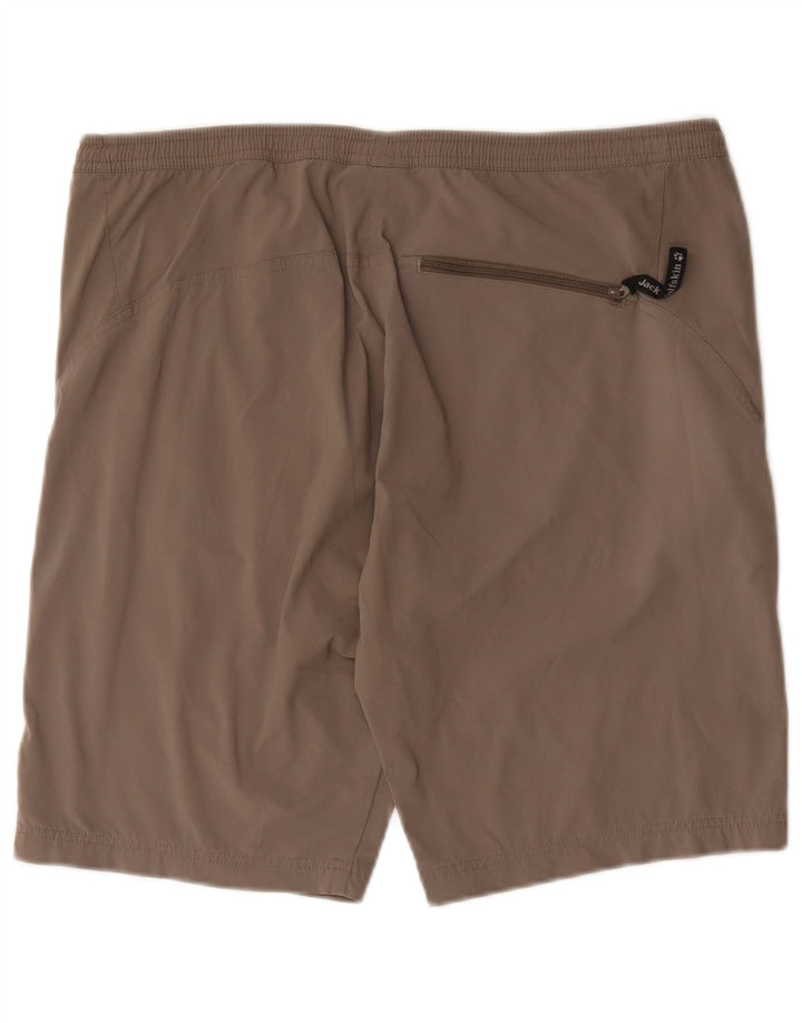 Jack Wolfskin Mens Cargo Shorts W33 Medium Brown Polyamide
