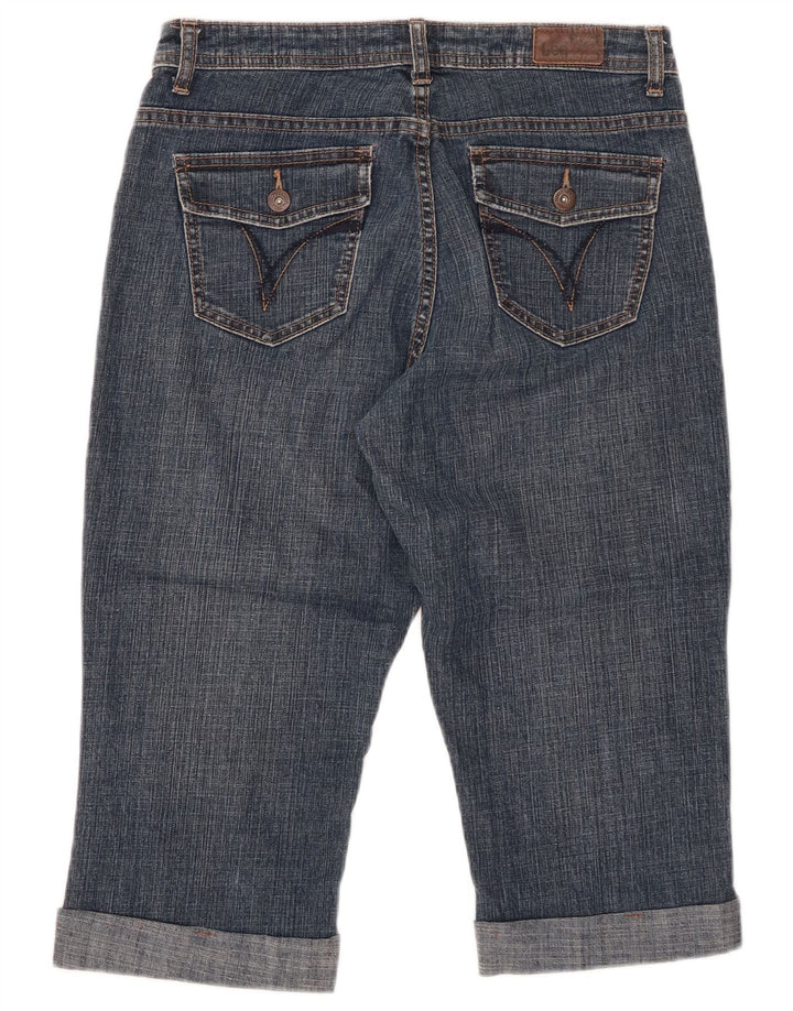 LEE Womens Mid Rise Capri Jeans US 8 Medium W29 Blue Cotton