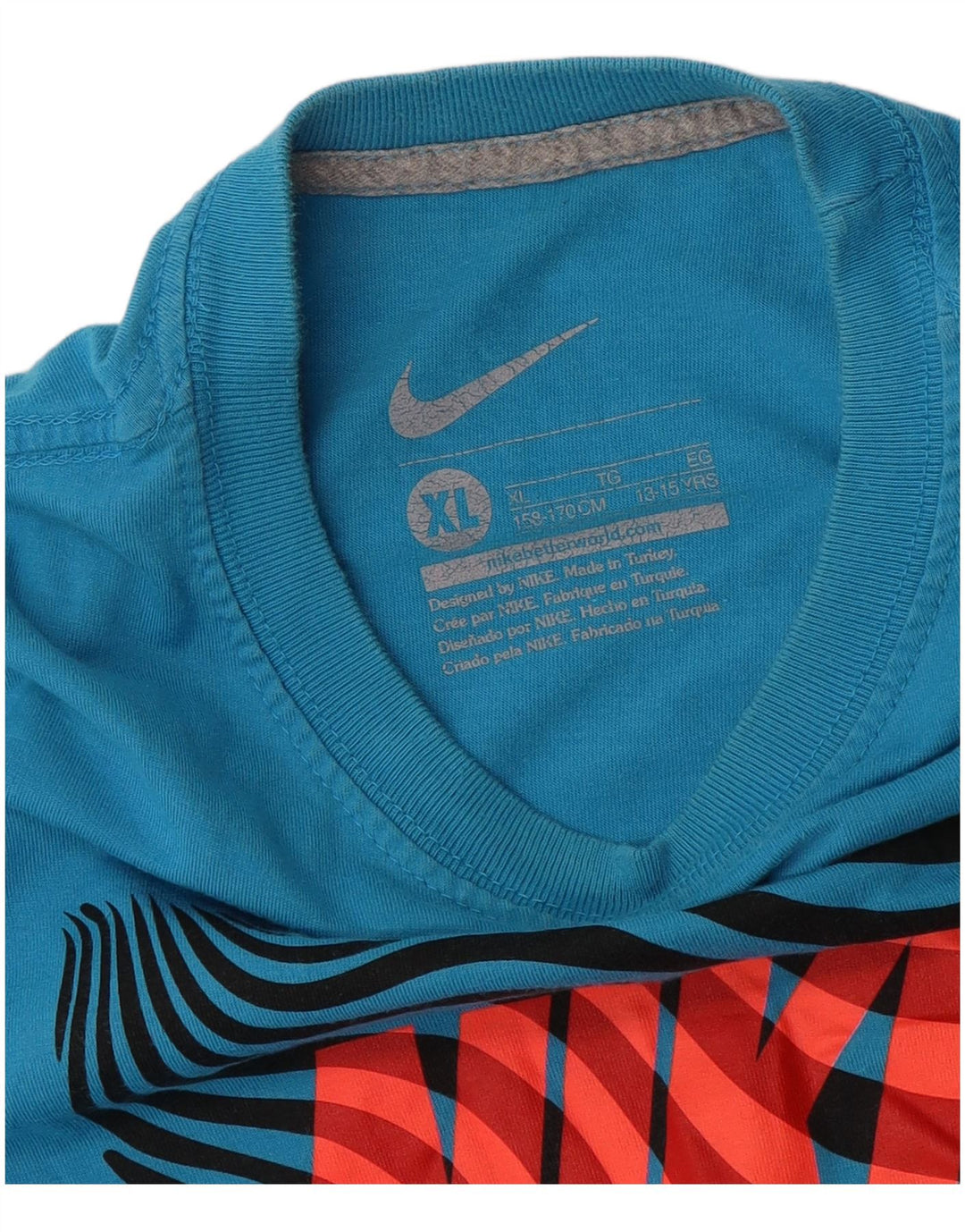 Nike Boys Graphic T-Shirt Top 13-14 Years XL Blue