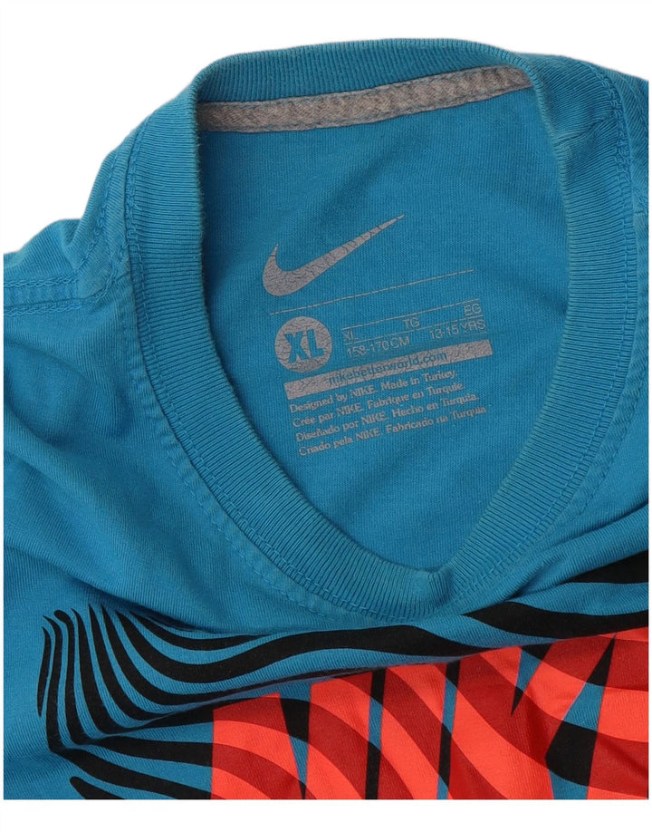 Nike Boys Graphic T-Shirt Top 13-14 Years XL Blue