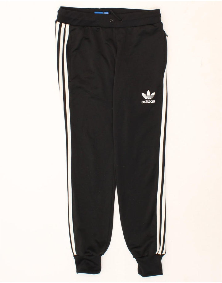 ADIDAS Womens Tracksuit Trousers Joggers UK 8 Small Black Polyester Vintage Adidas and Second-Hand Adidas from Messina Hembry 