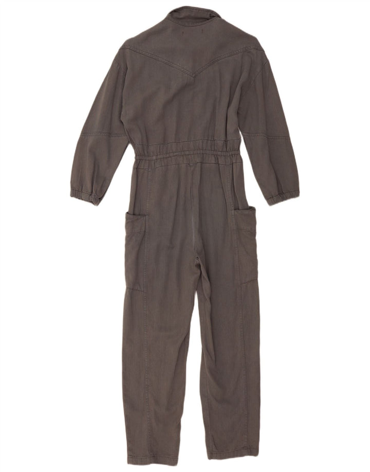 Zara Girls Denim Jumpsuit 11-12 Years Grey