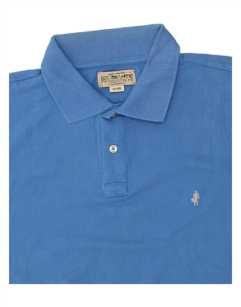 MARLBORO CLASSICS Mens Polo Shirt 2XL Blue Cotton | Vintage Marlboro Classics | Thrift | Second-Hand Marlboro Classics | Used Clothing | Messina Hembry 