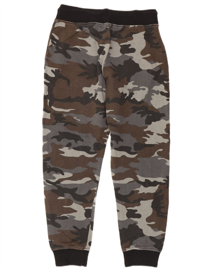 Converse Mens Tracksuit Trousers Joggers Large  Grey Camouflage Cotton