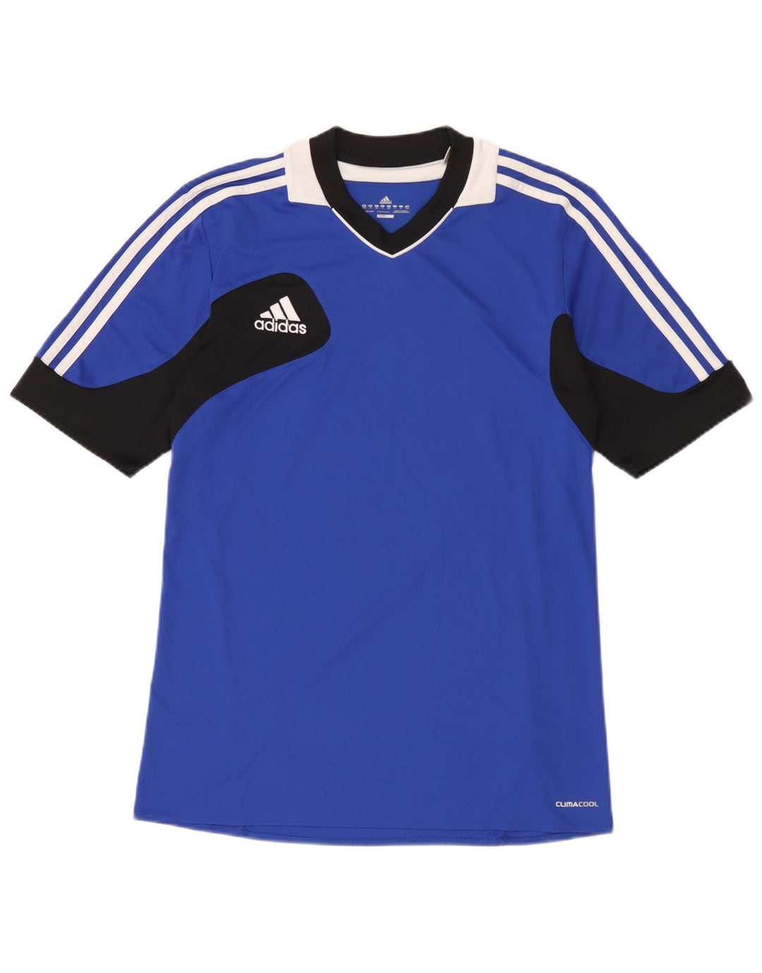 Adidas Mens Climacool T-Shirt Top UK 40/42 Medium Blue Colourblock