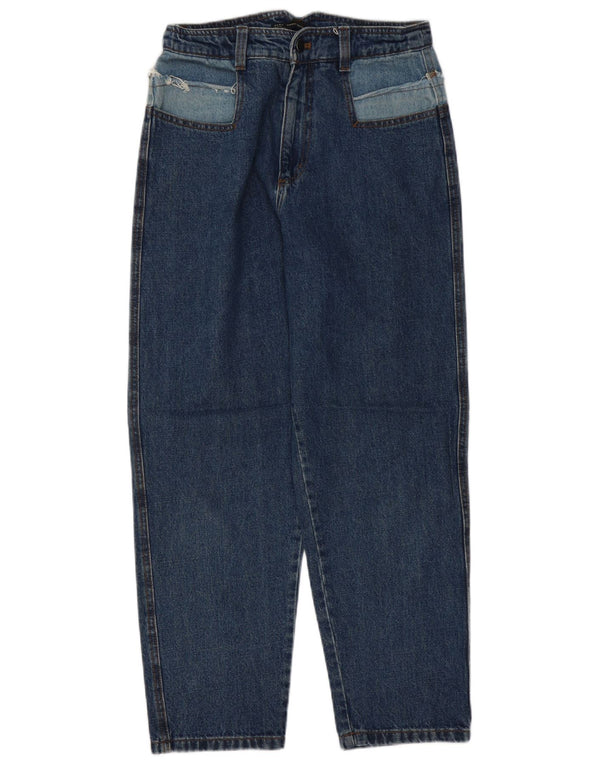 Zara Womens High Rise Loose Jeans EU 36 XS W26 L27 Blue