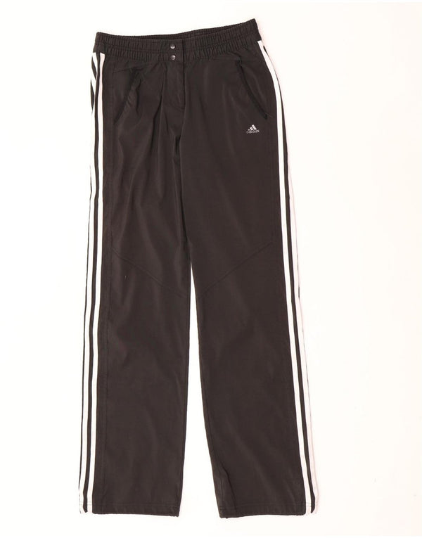 Adidas Womens Climalite Straight Trousers UK 8 Small W27 L33 Black