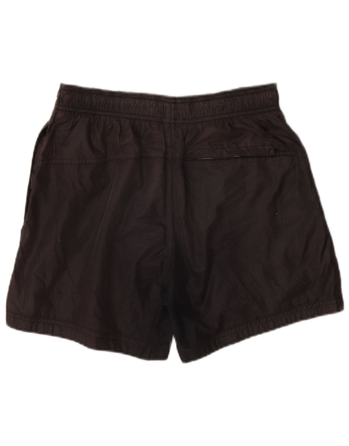 Calvin Klein Mens Graphic Swimming Shorts Small Brown Polyester