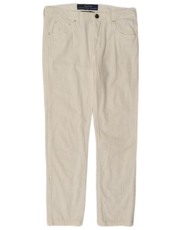 Jacob Cohen Womens Slim Casual Trousers W27 L26 White