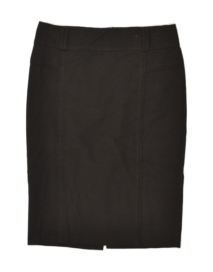 BENETTON Womens Pencil Skirt IT 44 Medium W30 Black Polyester | Vintage Benetton | Thrift | Second-Hand Benetton | Used Clothing | Messina Hembry 