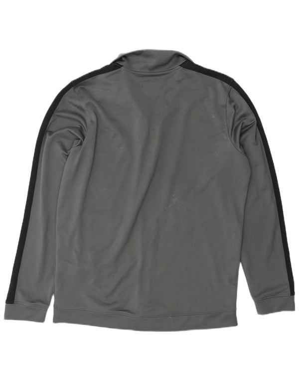 Under Armour Mens Regular Fit Tracksuit Top Jacket Medium Grey Colourblock