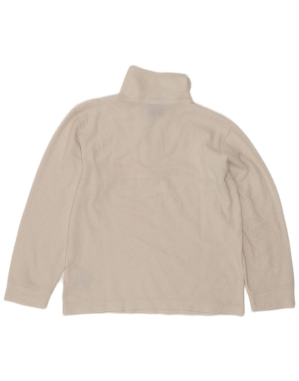 Champion Girls Zip Neck Fleece Sweatshirt Jumper 11-12 Years Large White