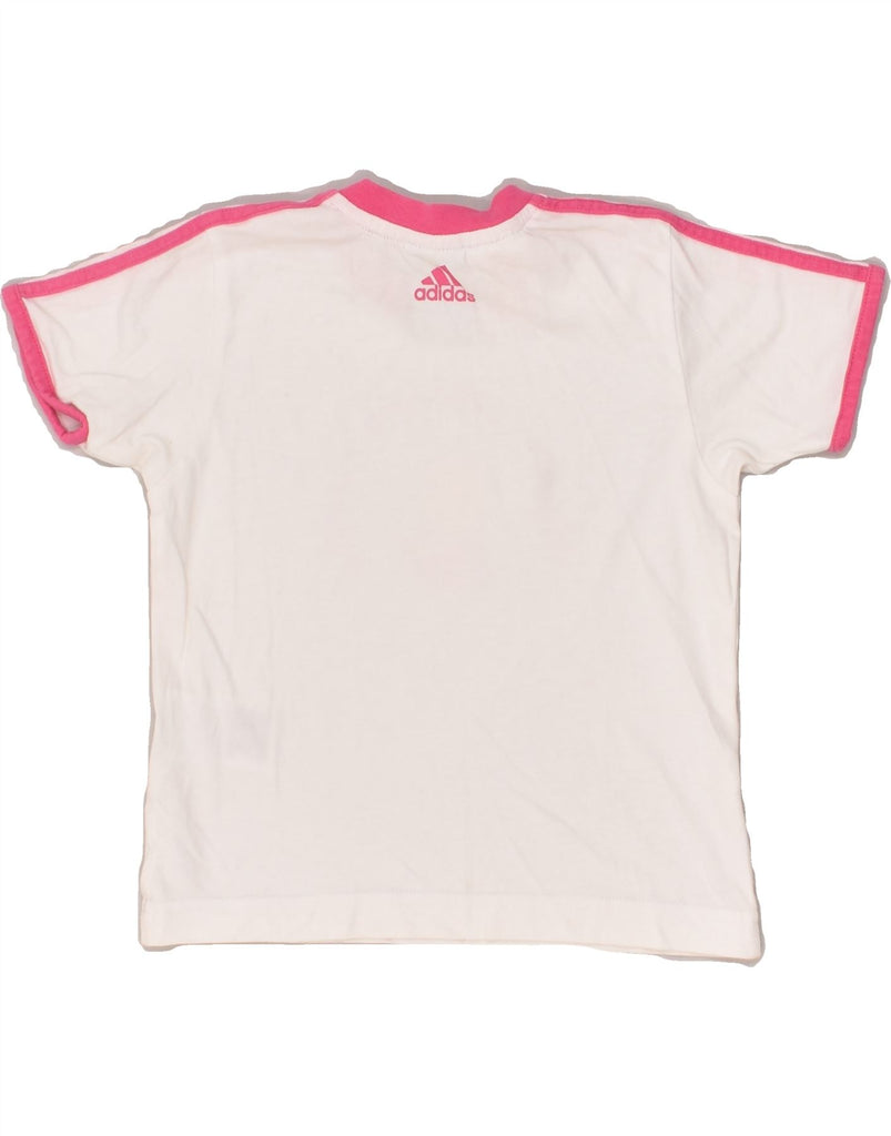 ADIDAS Baby Girls Graphic T-Shirt Top 12-18 Months White Cotton | Vintage Adidas | Thrift | Second-Hand Adidas | Used Clothing | Messina Hembry 