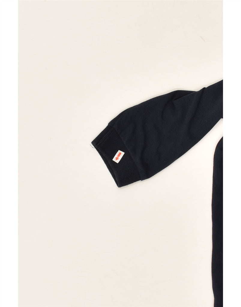 CHAMPION Boys Long Sleeve Polo Shirt 11-12 Years Large Navy Blue Cotton | Vintage Champion | Thrift | Second-Hand Champion | Used Clothing | Messina Hembry 