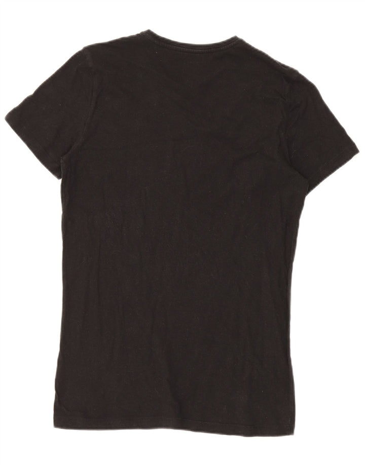 DIESEL Mens T-Shirt Top Small Black Cotton