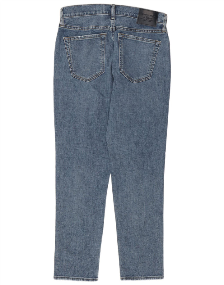 Abercrombie & Fitch Womens Stretch Distressed Slim Jeans W30 L27 Blue