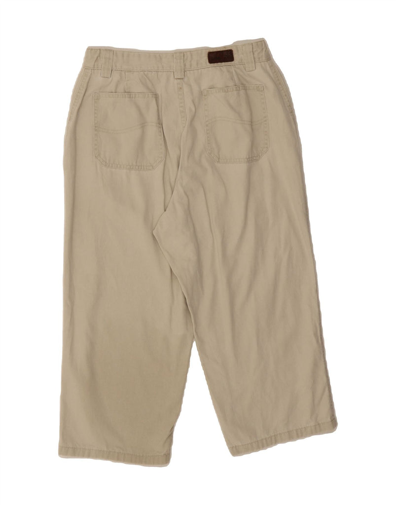 LEE Womens Capri Cargo Trousers US 8 Medium W30 L20 Beige Cotton Vintage Lee and Second-Hand Lee from Messina Hembry 