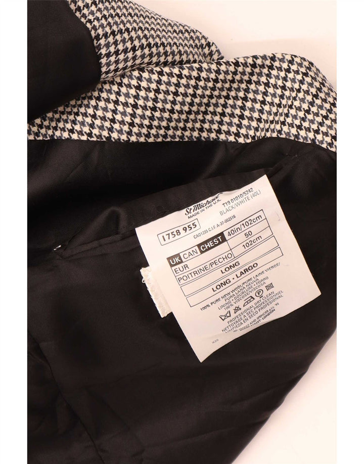 Marks & Spencer Mens St. Michael Blazer Jacket UK 40 Medium Black