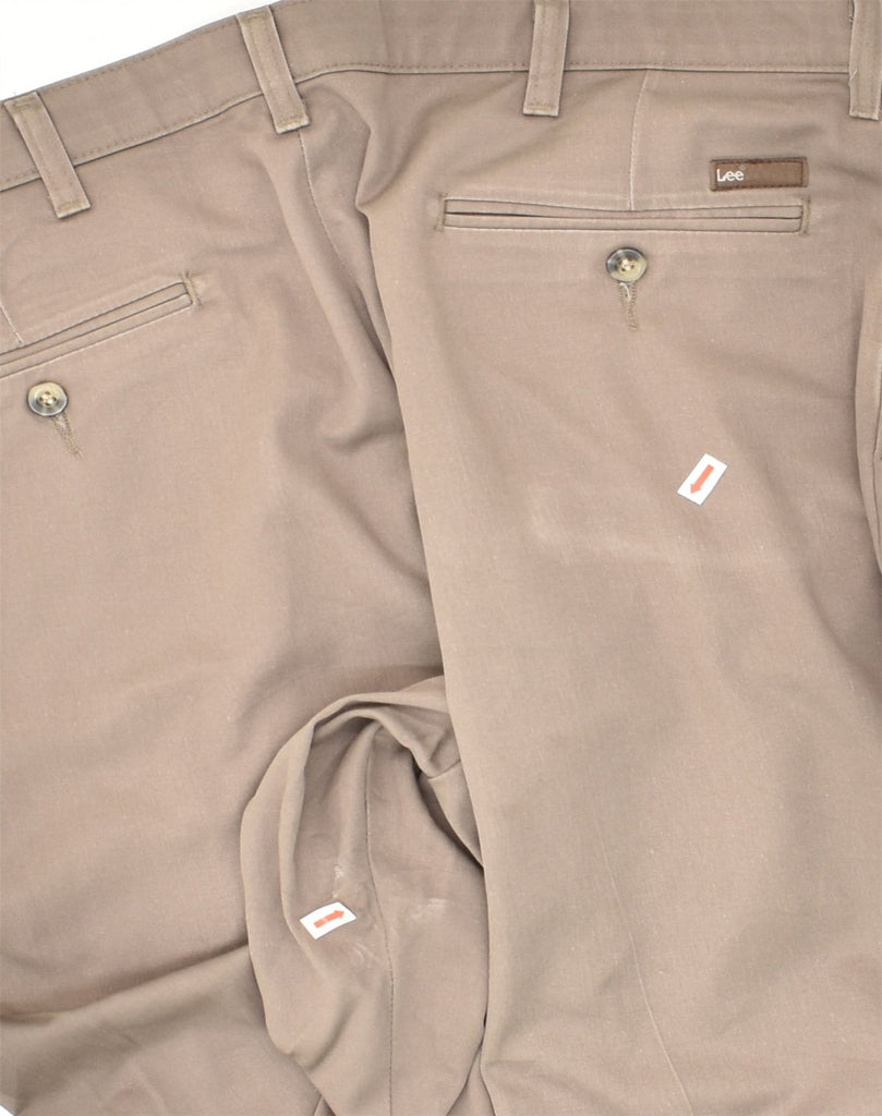 LEE Mens Classic Fit Straight Chino Trousers W36 L32 Beige Cotton | Vintage Lee | Thrift | Second-Hand Lee | Used Clothing | Messina Hembry 