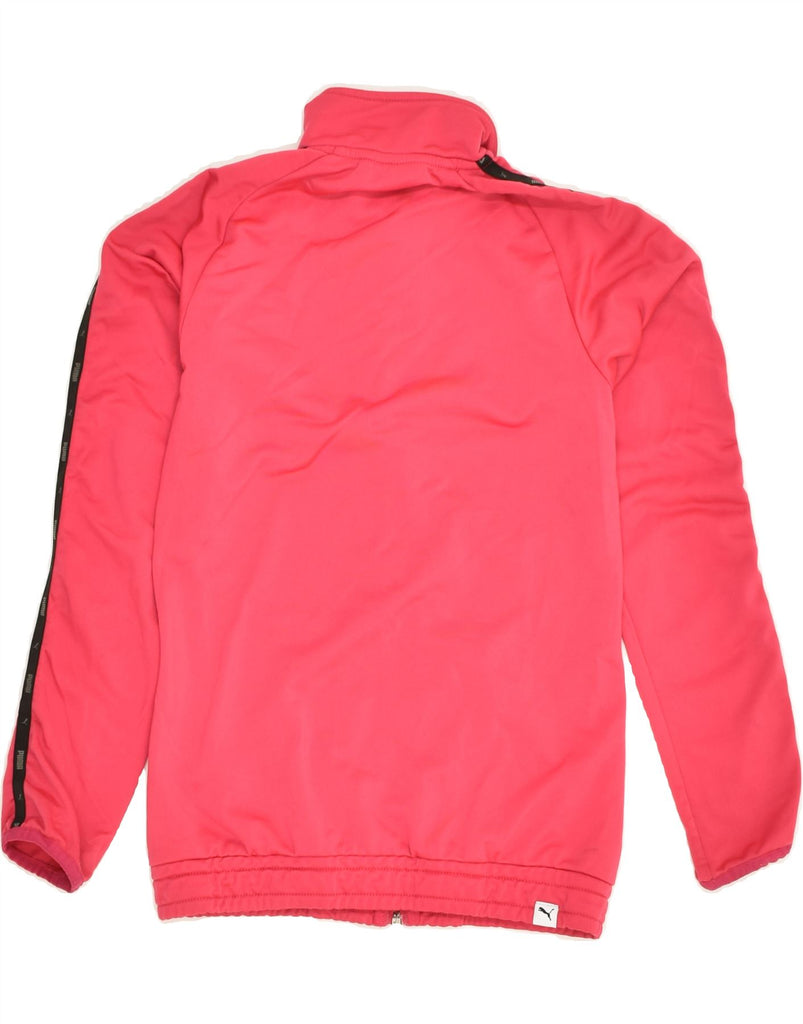 PUMA Girls Tracksuit Top Jacket 11-12 Years Pink Polyester | Vintage Puma | Thrift | Second-Hand Puma | Used Clothing | Messina Hembry 