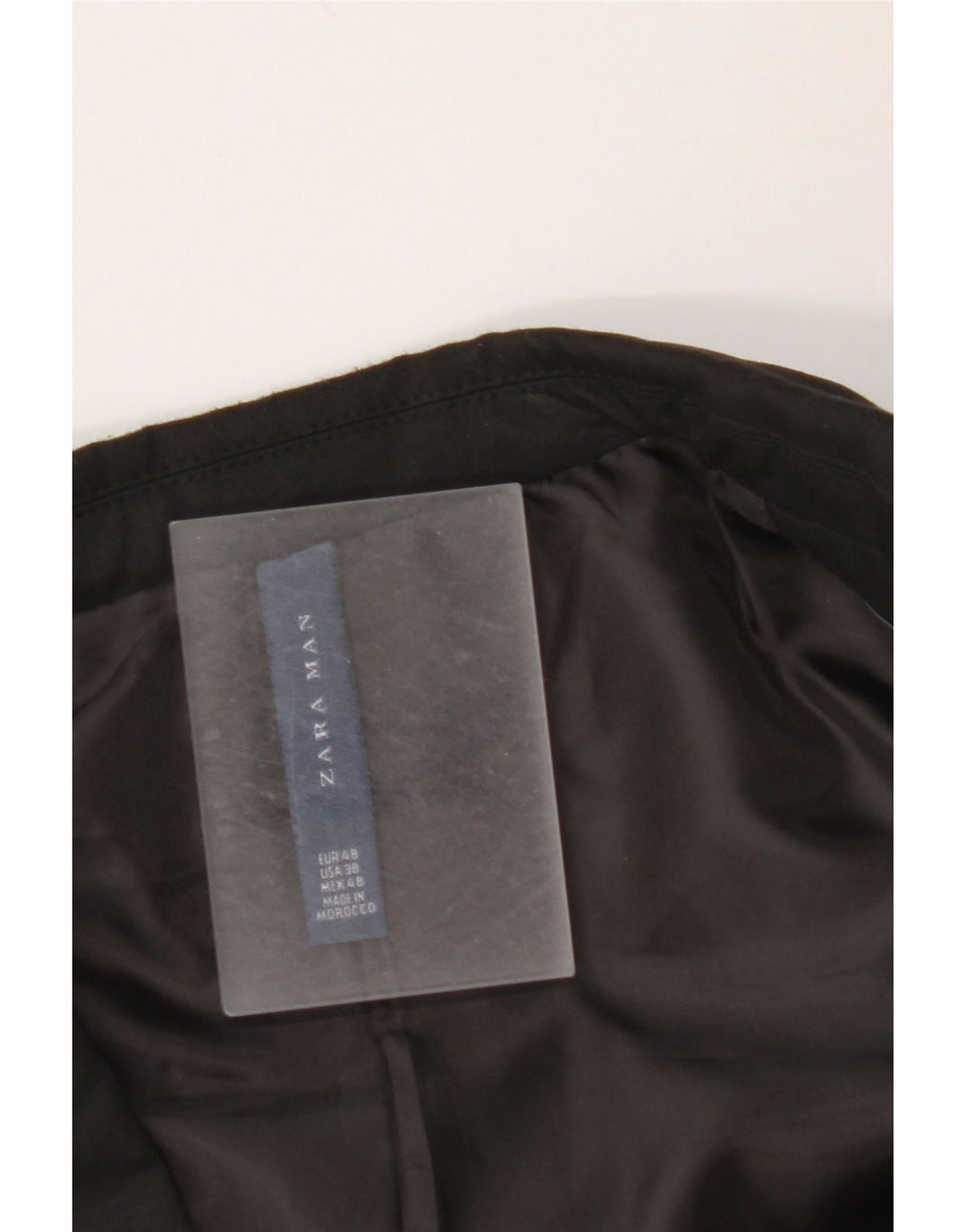 ZARA Mens 2 Button Blazer Jacket EU 48 Medium Black