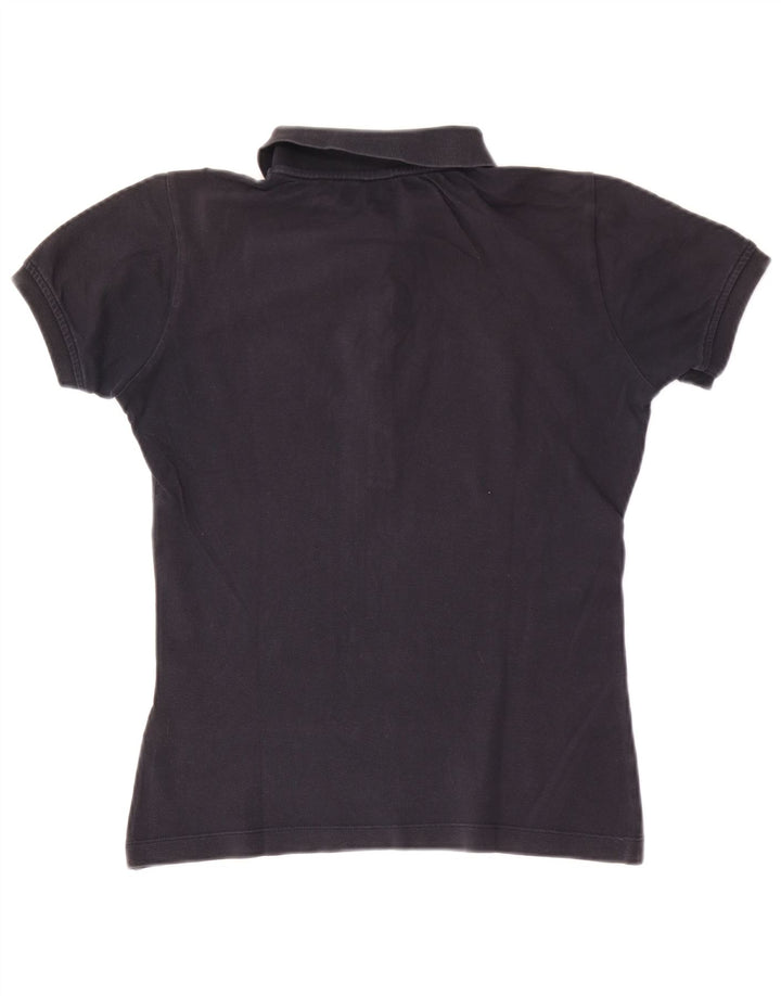 North Sails Womens Polo Shirt UK 12 Medium Black Cotton