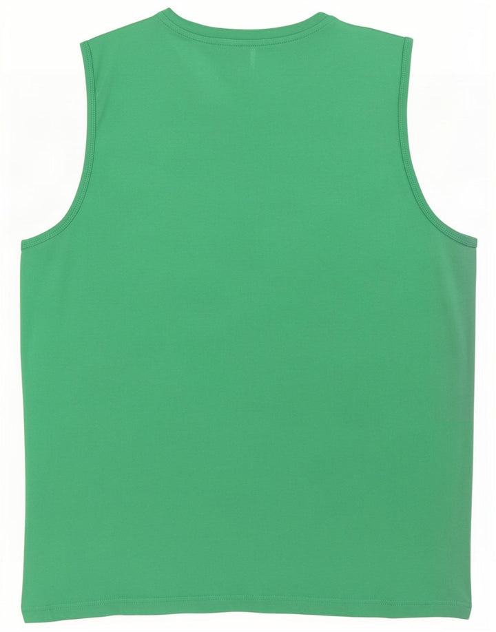 Puma Mens Graphic Vest Top Large Green