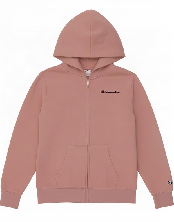 Champion Womens Zip Hoodie Sweater UK 10 Small Pink Cotton