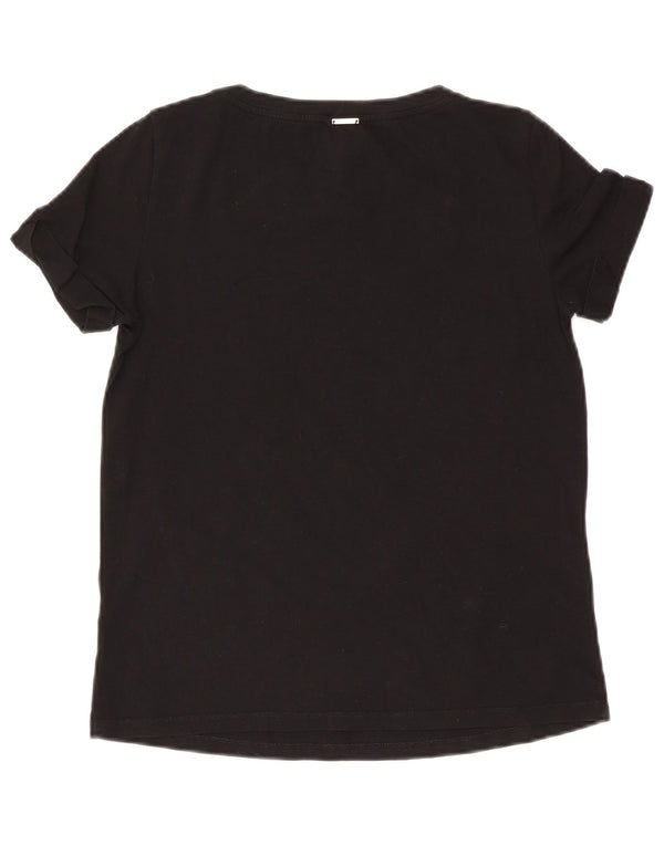 Liu Jo Womens Disney Graphic T-Shirt Top UK 14 Medium Black