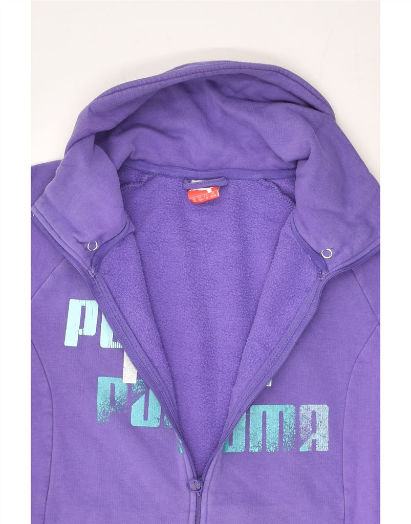 PUMA Boys Graphic Tracksuit Top Jacket 13-14 Years  Purple Cotton | Vintage Puma | Thrift | Second-Hand Puma | Used Clothing | Messina Hembry 