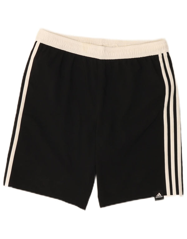 Adidas Boys Sport Shorts 13-14 Years Black Colourblock Polyester