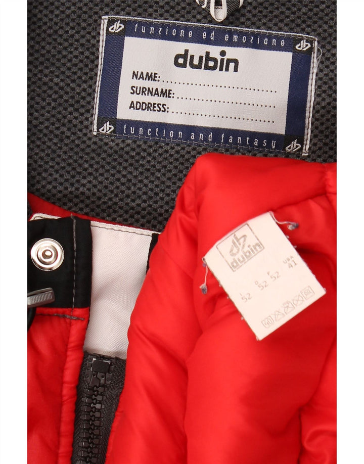 Dubin Mens Graphic Racer Jacket IT 52 XL Red Colourblock Polyester